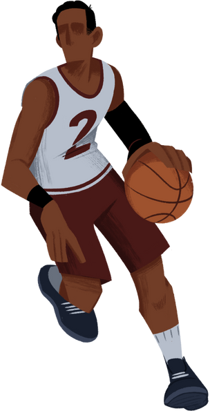 Soviet Art Inspired Athletes - Basketball Player 5