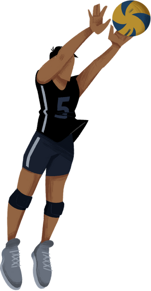 Soviet Art Inspired Athletes - Volleyball Player 3