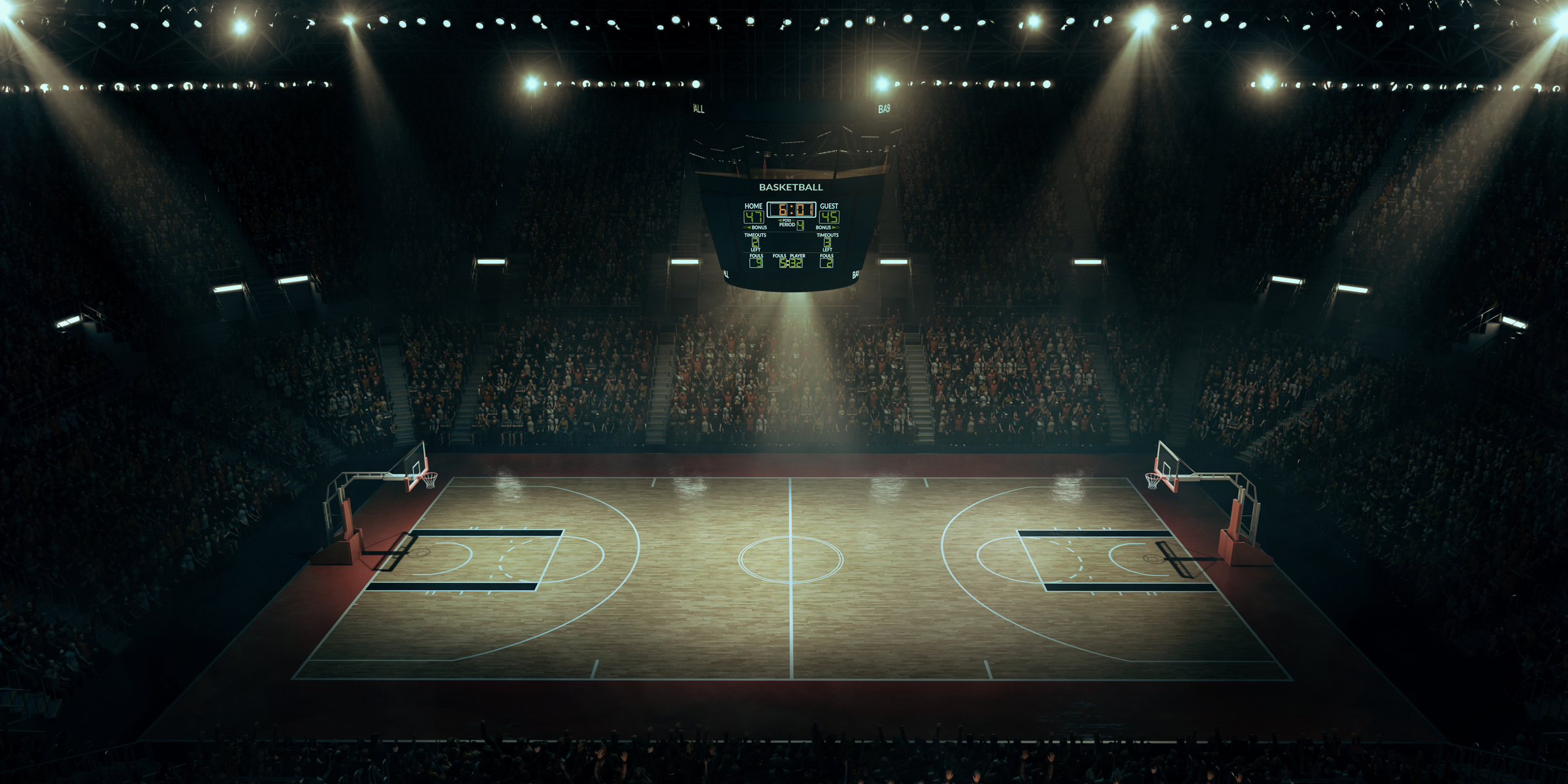 Basketball arena