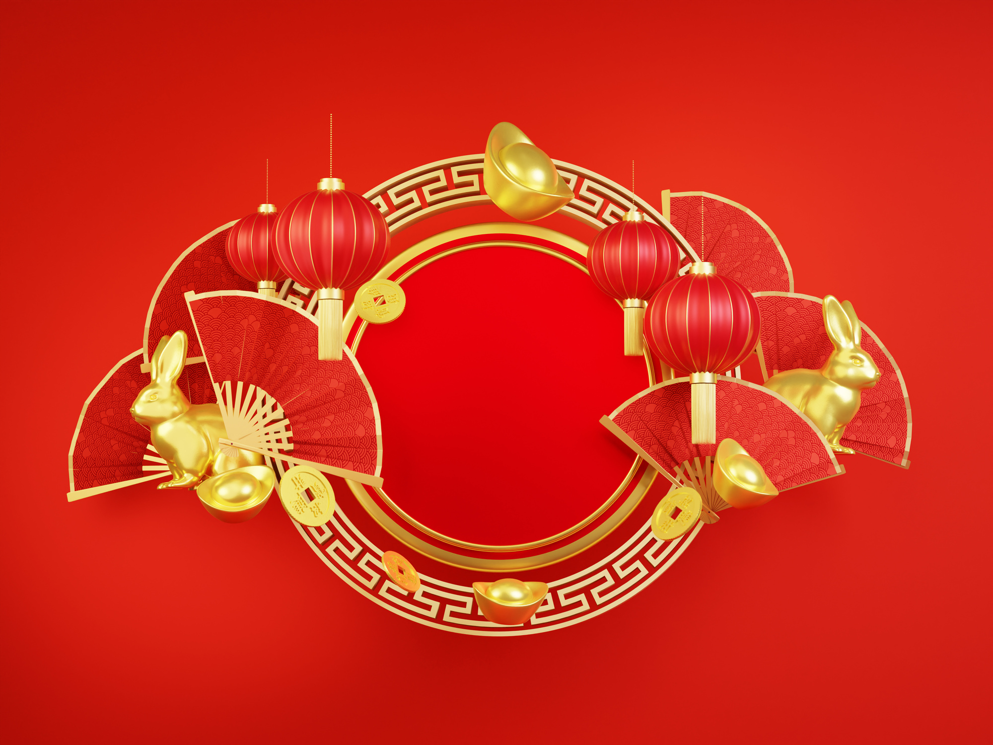 Chinese New Year Greeting  Background